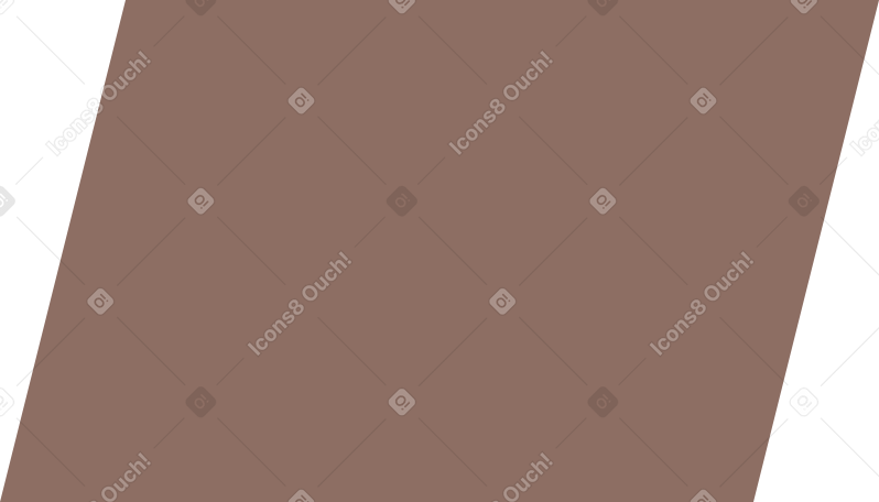 parallelogram brown PNG, SVG