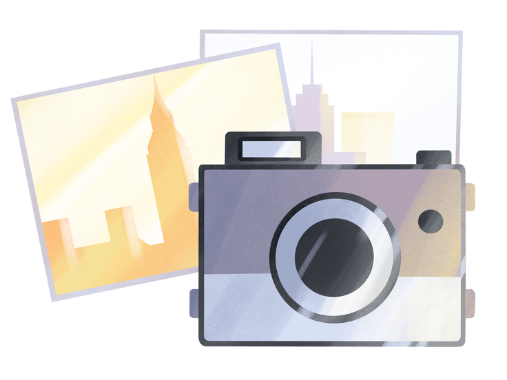 相机插图、图像，PNG、SVG格式。