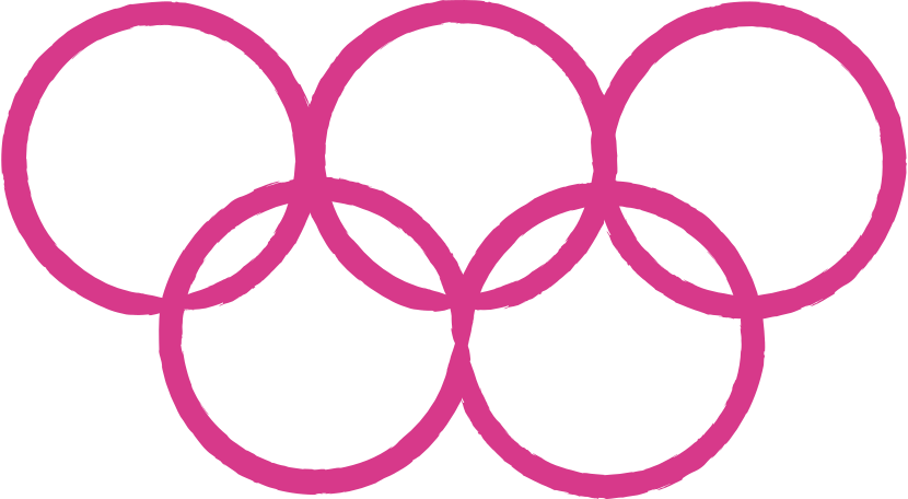 olympic rings Illustration in PNG, SVG