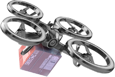 Drone di consegna PNG, SVG