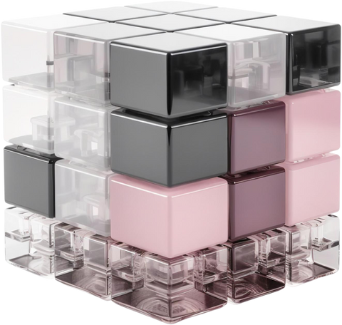 3D ブロックの構成 PNG、SVG