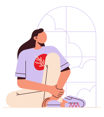 Girl near the window PNG, SVG