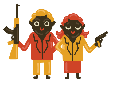Bonnie and Clyde PNG, SVG