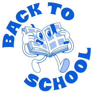 Lettering Back to School with book text PNG, SVG