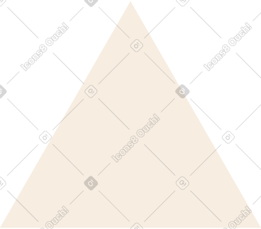 Beige triangle PNG, SVG