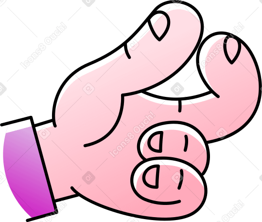 hand holding something Illustration in PNG, SVG