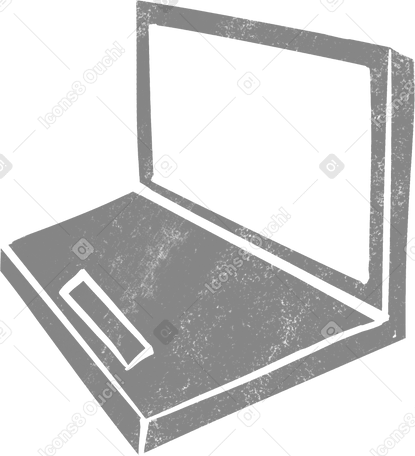 gray laptop Illustration in PNG, SVG