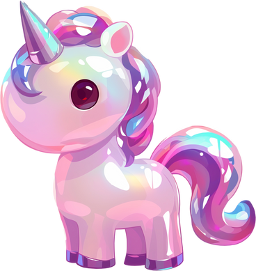 Cute unicorn PNG, SVG