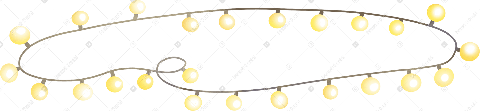 luminous garland Illustration in PNG, SVG