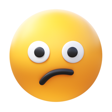confused face PNG, SVG