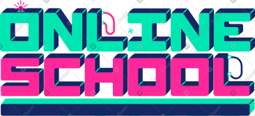 Lettering online school PNG, SVG