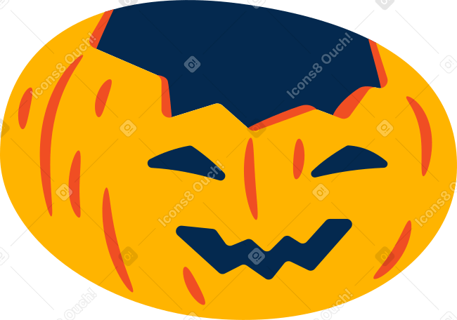 laughing pumpkin PNG, SVG