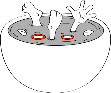 Pot with legs PNG, SVG
