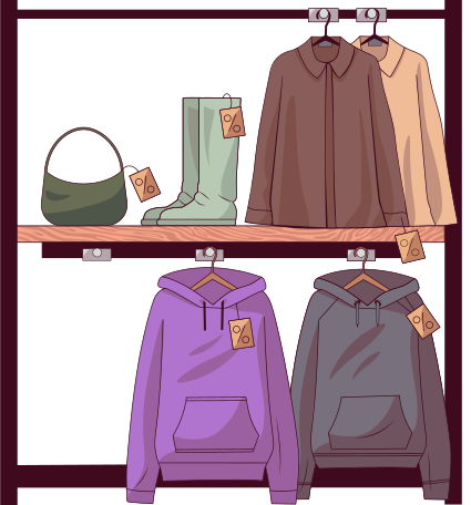 clothing stand Illustration in PNG, SVG