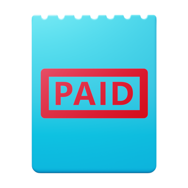 Paid bill stamp PNG、SVG