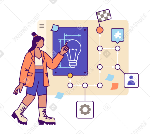 Project management and business workflow PNG, SVG