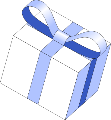 big gift box PNG, SVG