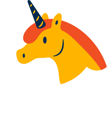 Ilustración animada de unicornio en GIF, Lottie (JSON), AE