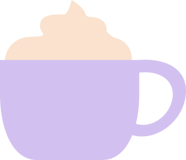 mug with a lush coffee drink PNG, SVG