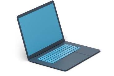 Dark blue laptop PNG, SVG