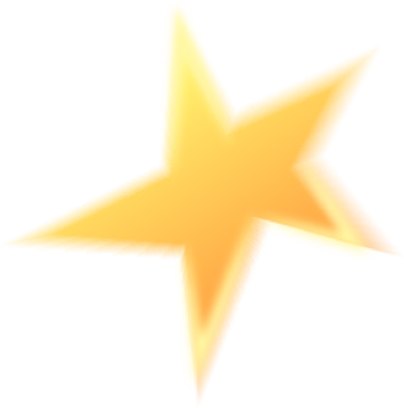 Orange star PNG, SVG