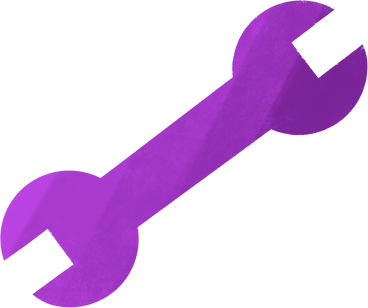 purple wrench PNG, SVG