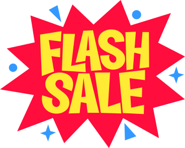 lettering flash sale bang shape text PNG, SVG