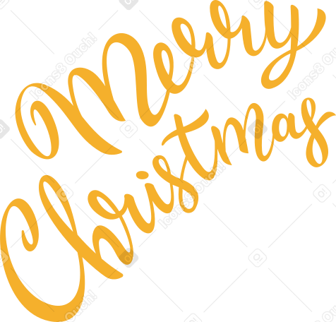 merry christmas lettering PNG、SVG