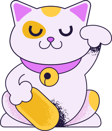 lucky cat PNG, SVG