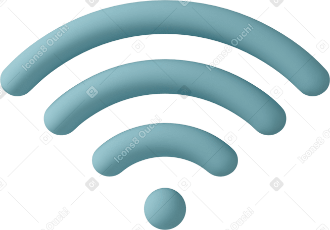 3D wifi PNG, SVG