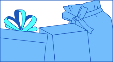 Рамка с подарками в PNG, SVG