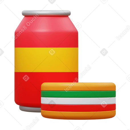 3D refreshments PNG, SVG