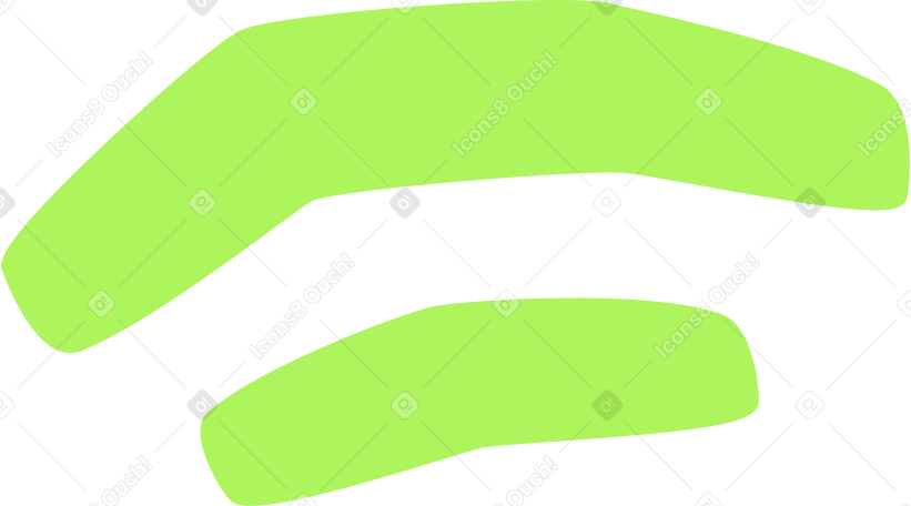 두 개의 녹색 선 PNG, SVG