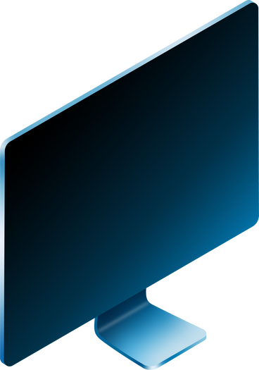 isometric blue imac pro monitor PNG, SVG