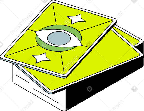 tarot card deck Illustration in PNG, SVG