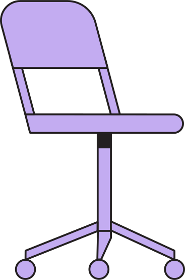 purple chair PNG, SVG