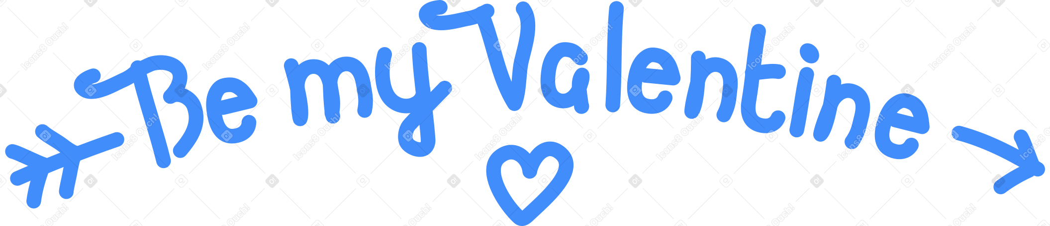 be my valentine Illustration in PNG, SVG