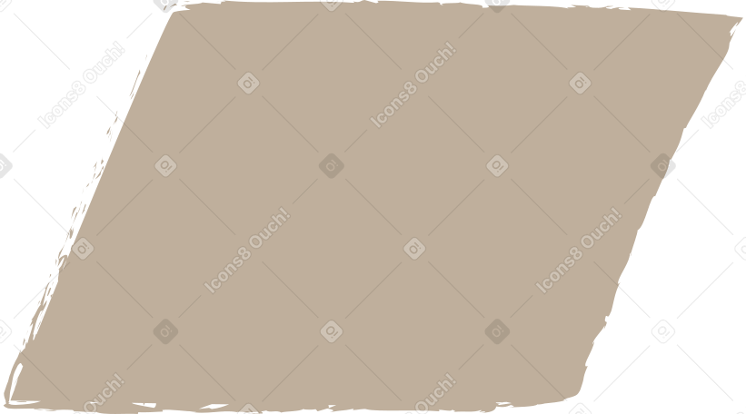 light grey parallelogram Illustration in PNG, SVG