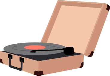retro record player gramophone PNG, SVG