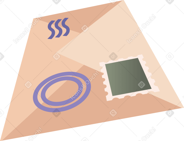 envelope with postmarks PNG, SVG