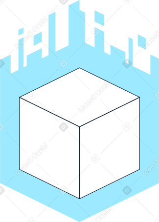 Grande cubo PNG, SVG