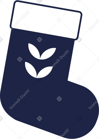 рождественский носок в PNG, SVG