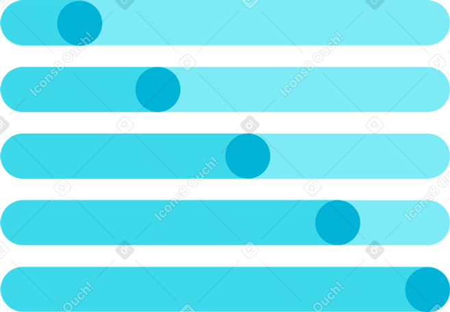 blue gls line histogram Illustration in PNG, SVG