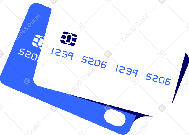 white and blue debit cards в PNG, SVG