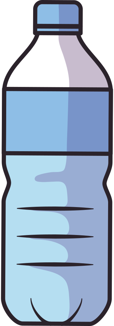 Бутылка воды в PNG, SVG