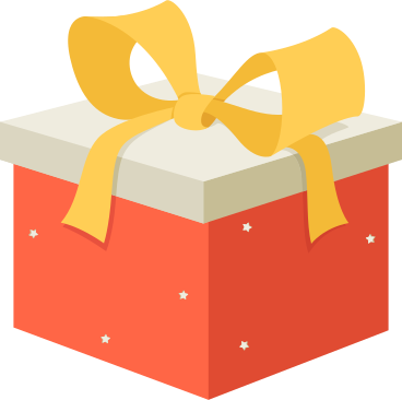 red gift PNG, SVG
