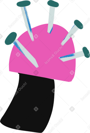pin cushion Illustration in PNG, SVG