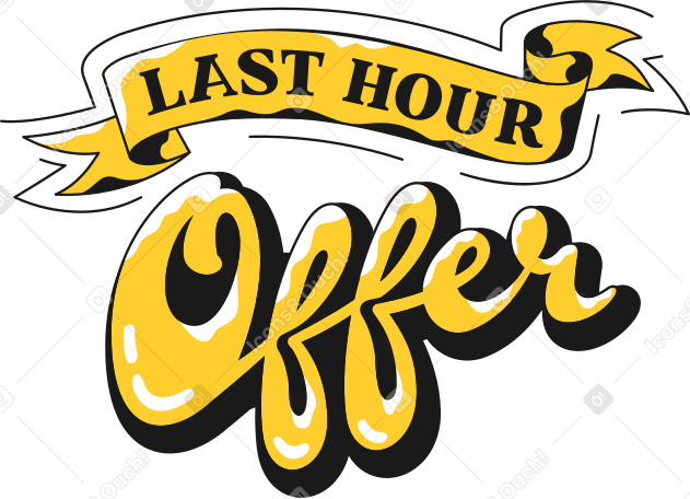 last hour offer PNG, SVG