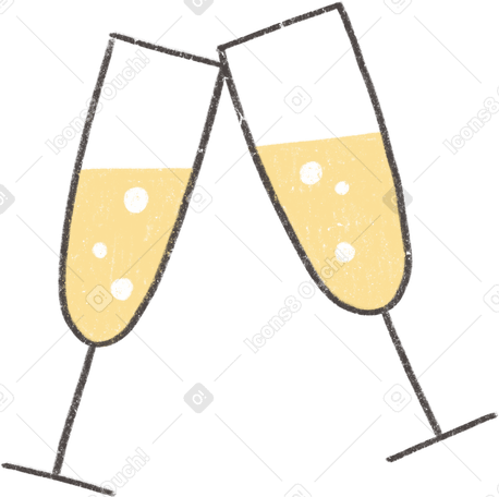 champagne glasses PNG, SVG
