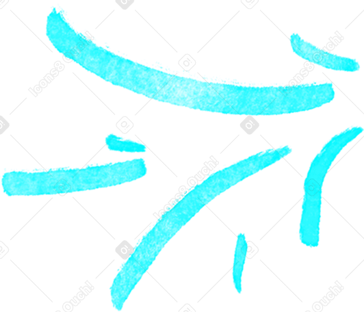 blue splash lines Illustration in PNG, SVG